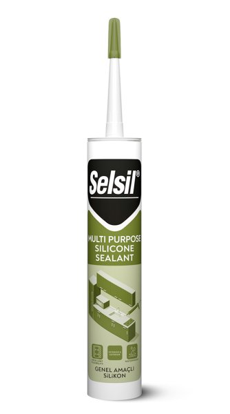 Selsil Genel Amaçlı Silikon 310 ml Siyah