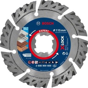 Bosch X-Lock Elmas Kesme Diski Expert BFUniversa 115 mm - 2608900669