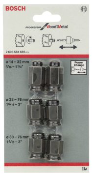 Bosch Progressor Metal ve Ahşap Delik Açma Testeresi Dönüştürme Somunu (6 Parça) - 2608584682