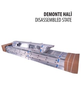 Saraylı Alüminyum İskele Merdiven 2x13 Basamaklı 2x3,5 Mt 710 Cm