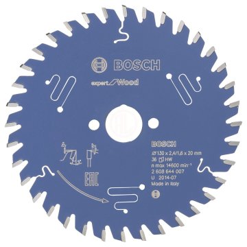 Bosch Daire Testere Bıçağı Expert For Wood 130x20 mm 36 Diş - 2608644007