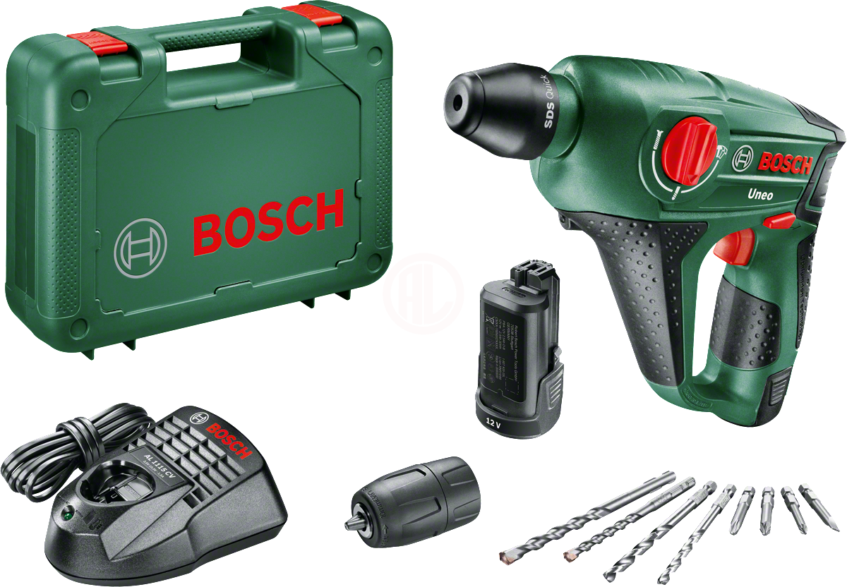 Bosch Akülü Darbeli Vidalama Matkabı Uneo 12 LI (2 x 2,5 Ah Akü) - 060398400E