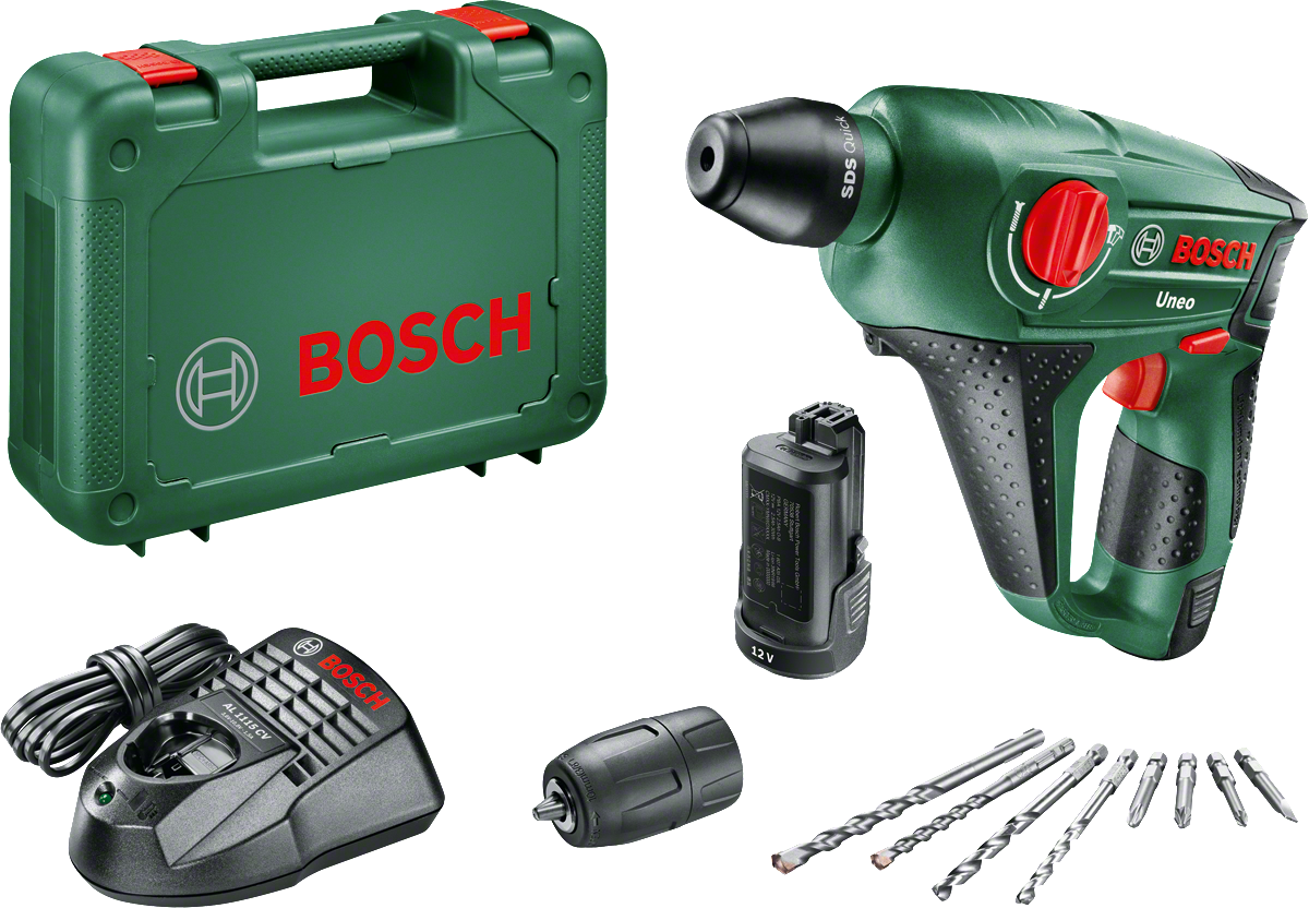Bosch Akülü Darbeli Vidalama Matkabı Uneo 12 LI (2 x 2,5 Ah Akü) - 060398400E