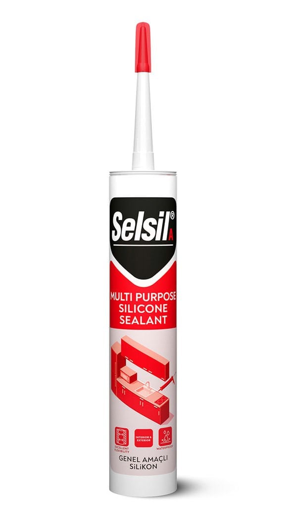 Selsil Genel Amaçlı Silikon 280 ml Siyah