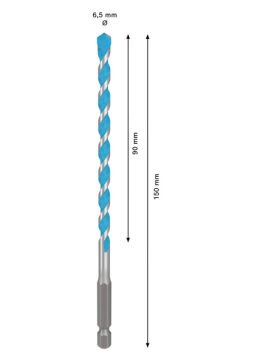 Bosch Expert Çok Amaçlı Matkap Ucu Hex-9 Multi Construction 6.5x150 Mm - 2608902349