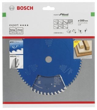 Bosch Daire Testere Bıçağı Expert For Wood 160x20 mm 48 Diş (2,2/1,6 mm) - 2608644018