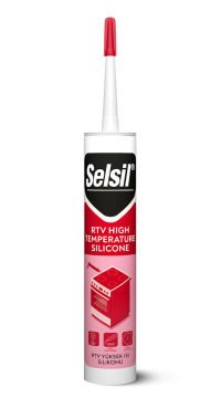 Selsil RTV Yüksek Isı Silikon 310 ml (255 Derece) Kırmızı