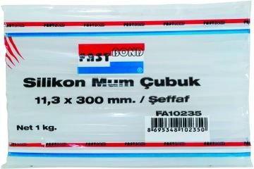 Fastbond Şeffaf Kalın Silikon Mum Çubuk - FAS10235