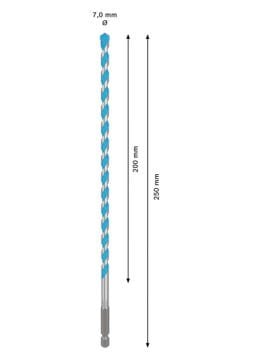 Bosch Expert Çok Amaçlı Matkap Ucu Hex-9 Multi Construction 7x250 Mm - 2608902355