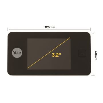 Yale Kilit LCD Ekranlı Dijital Kapı Dürbünü 500 Serisi Standart - 45-0500-1432-00-6001