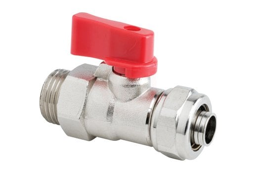 Klepsan Yerden Isıtma Mini Küresel Vana Dış Diş 1/2”