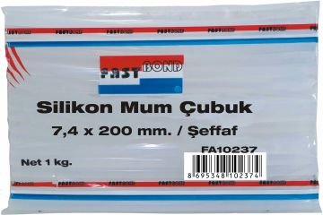 Fastbond Şeffaf İnce Silikon Mum Çubuk  - FAS10237