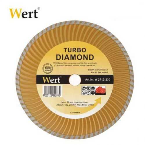 Wert 2712-115 Turbo Kanallı Elmas Testere (115mm)