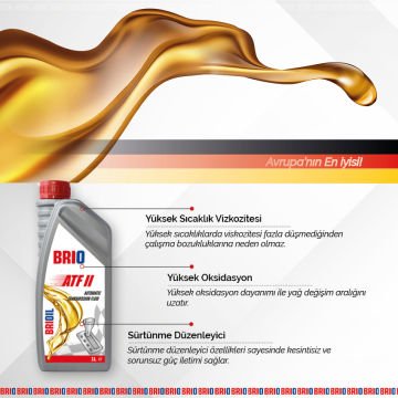 Brio Otomatik Şanzıman Yağı Atf2 1 Litre Kırmızı