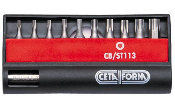 Ceta Form 11 Parça Torx Bits Uç Takımı 1/4 İnç Bits Tutucu İle