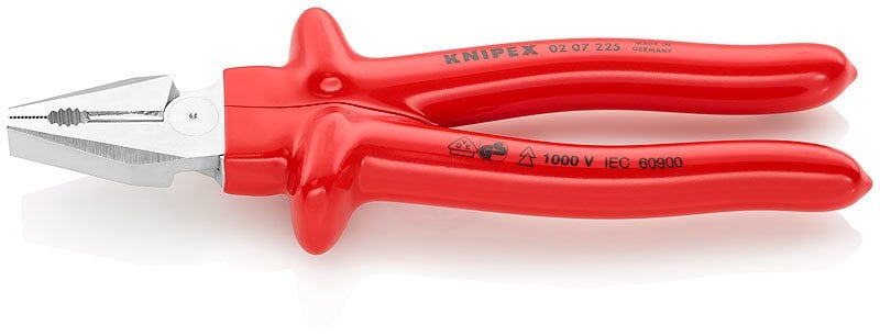 Knipex 02 07 AĞIR HİZMET VDE KOMBİNE PENSE 225 MM - KNI0207225