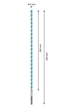 Bosch Expert Çok Amaçlı Matkap Ucu Hex-9 Multi Construction 8x400 Mm - 2608902362