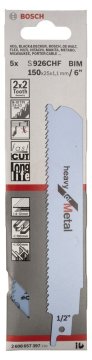 Bosch Panter Testere Bıçağı Heavy For Metal S 926 CHF 150 mm (5 Adet) - 2608657397