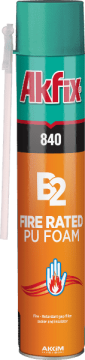 Akfix Poliüretan Yangına Dayanıklı B2 Köpük 840 Pipetli 750 Ml (850 Gr)
