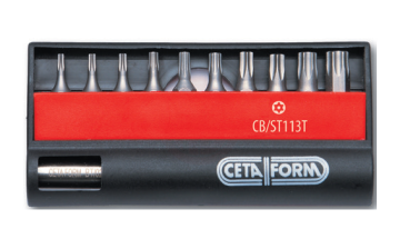 Ceta Form 11 Parça Delikli Torx Bits Uç Takımı 1/4 İnç Bits Tutucu İle