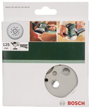 Bosch Zımpara Tabanı 8 Delik 125 mm Yumuşak (PEX 300 AE/400 AE) - 2609256B62