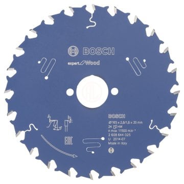 Bosch Daire Testere Bıçağı Expert For Wood 165x30 mm 24 Diş - 2608644025
