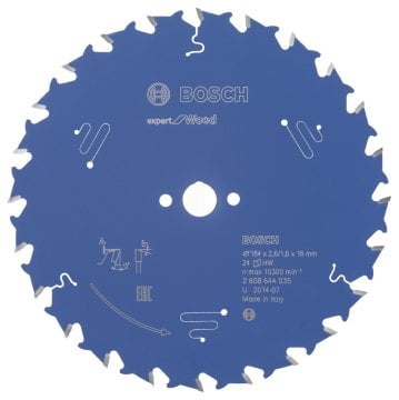 Bosch Daire Testere Bıçağı Expert For Wood 184x16 mm 24 Diş - 2608644035