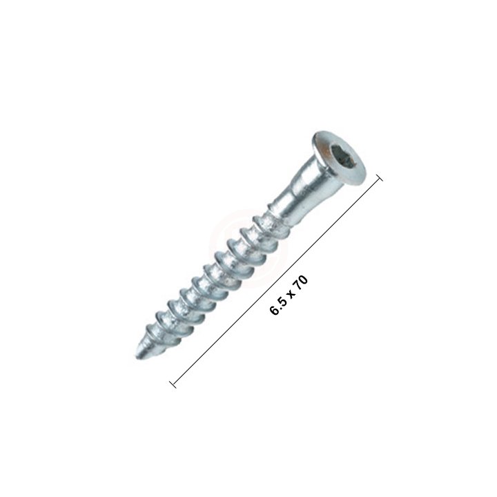 Ayder Kabin Vidası Allen Sivri 6,5x70 Çinko - A 0919