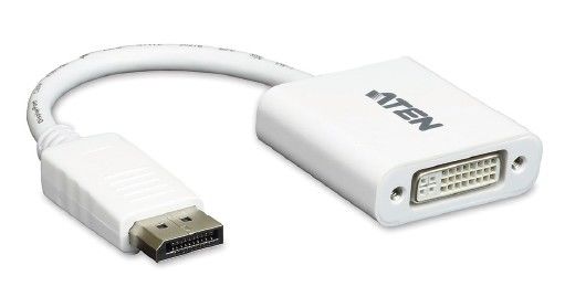 Aten Displayport (Dp) Dvı Adaptörü, Dp Erkek - Dvı-I Dişi, Dp1.1A, Dvı1.1, 1920X 1080 @60Hz, Kablolu, 0.20 Mt