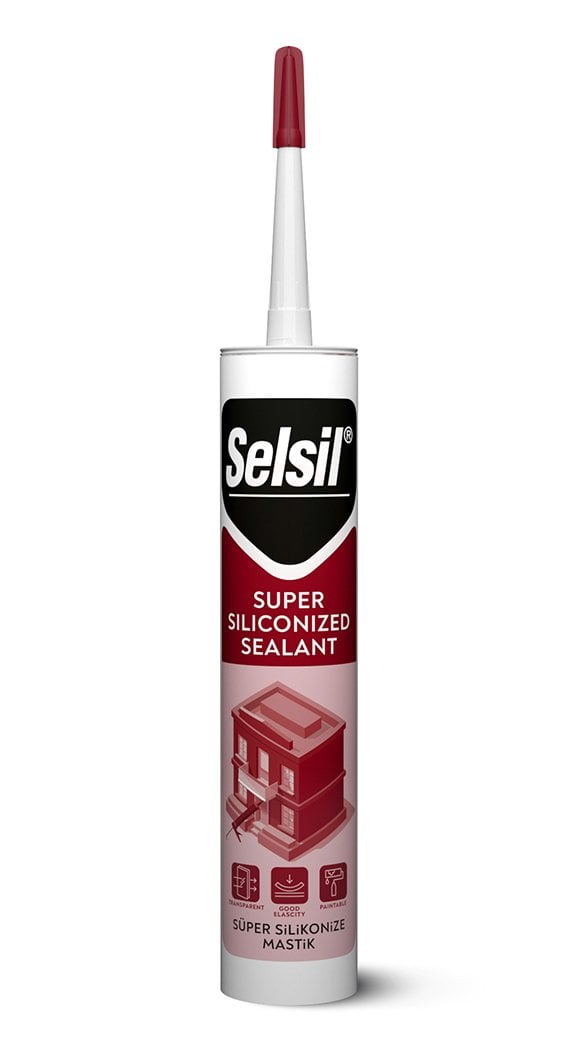 Selsil Süper Silikonize Akrilik Mastik 280 ml Şeffaf