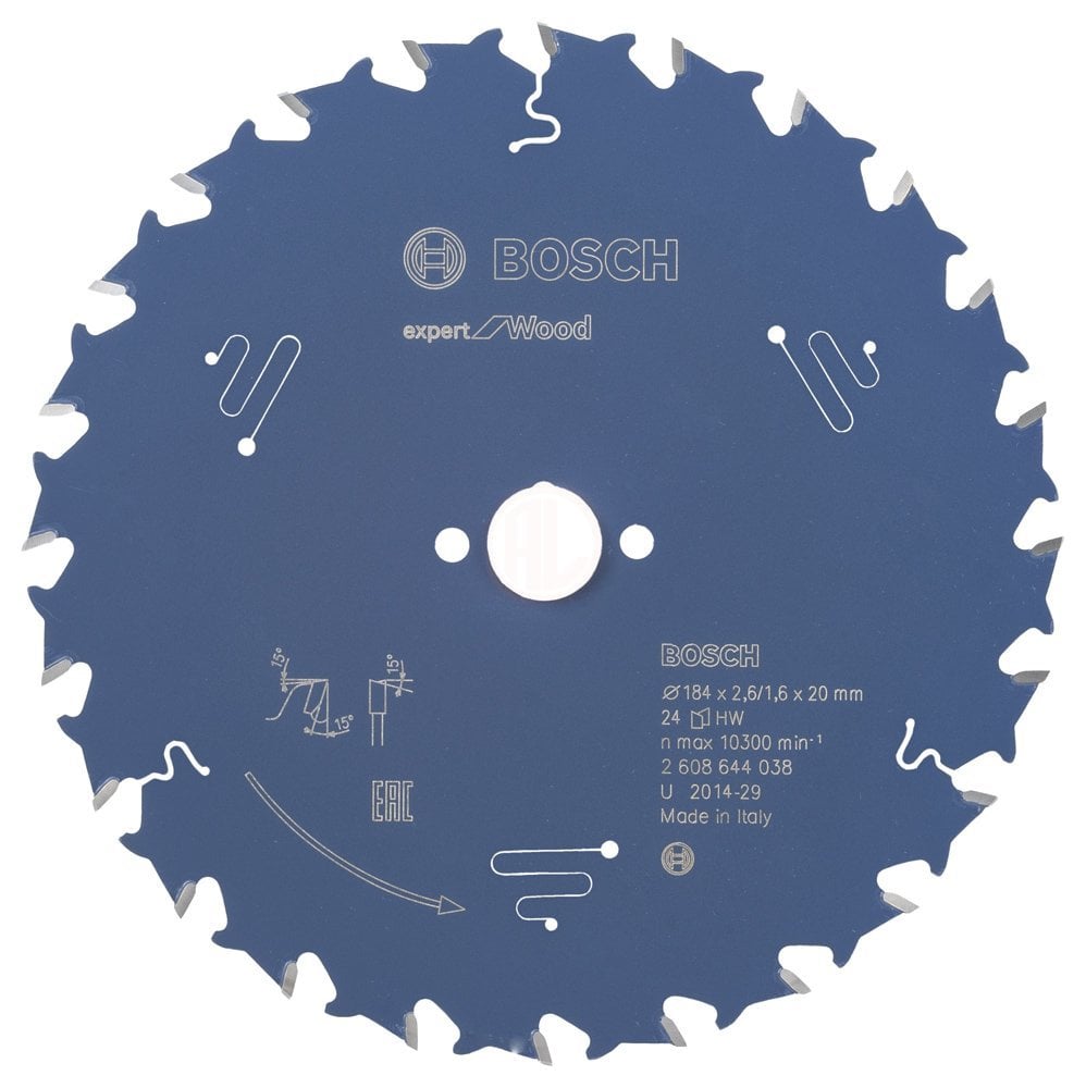 Bosch Daire Testere Bıçağı Expert For Wood 184x20 mm 24 Diş - 2608644038