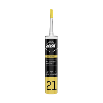 Selsil Silikonize Akrilik Mastik 500 Gr Siyah