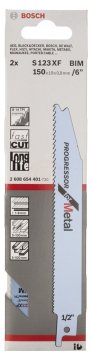 Bosch Panter Testere Bıçağı Progressor For Metal S 123XF 150 mm (2 Adet) - 2608654401