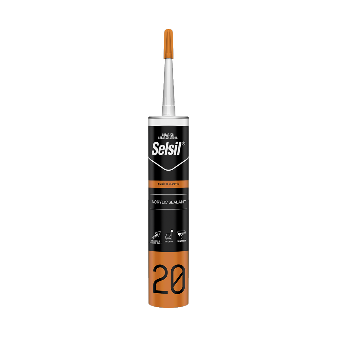 Selsil Akrilik Mastik 500 Gr Beyaz