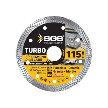 SGS 2324 Turbo Elmas Hassas Kesici (115X1,2 Mm)