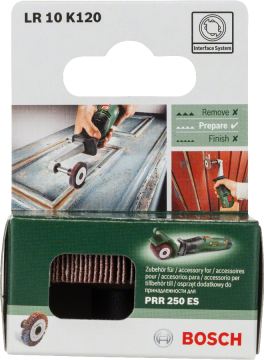 Bosch PRR 250 ES RULO ZIMPARA 10 MM 120 KUM - 1600A0014Z