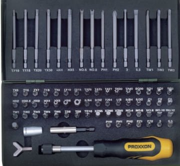 Proxxon Tornavida Bits Uç Takımı (75 Parça) (23107)