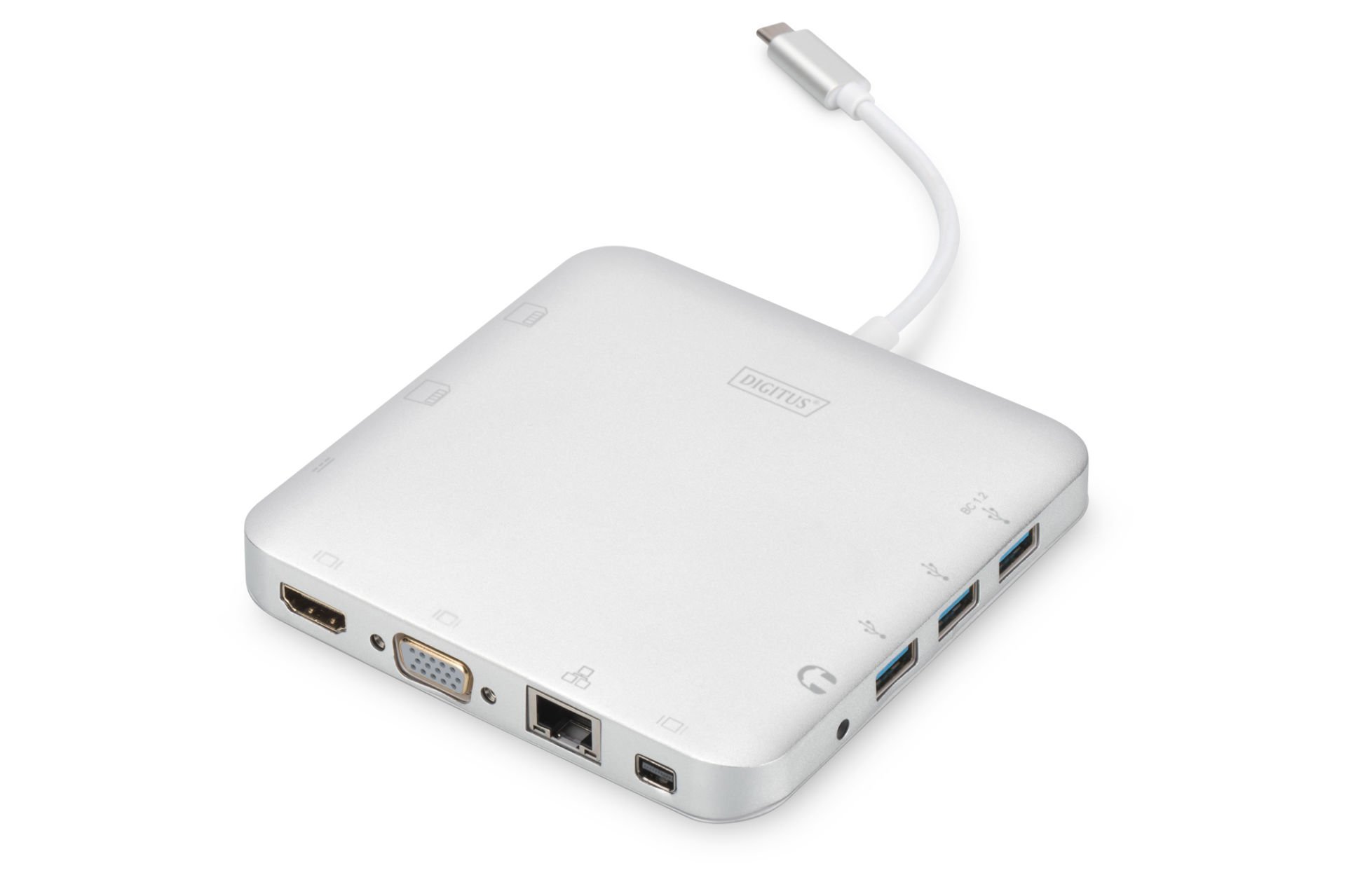 Assmann Digitus Usb Tip C Docking Station (Digitus Universal Docking Station, Usb Type-C™) 1 X Hdmı Port (Uhd, 4K2K, 4096 X 2160) 1 X Minidp Port (Uhd, 4K2K, 4096 X 2160) 1 X Vga Port