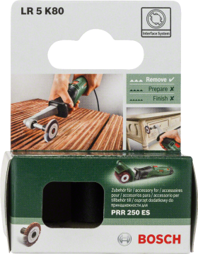 Bosch PRR 250 ES RULO ZIMPARA 5 MM 80 KUM - 1600A00150