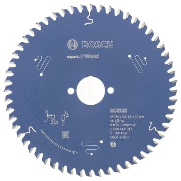 Bosch Daire Testere Bıçağı Expert For Wood 184x30 mm 56 Diş - 2608644043