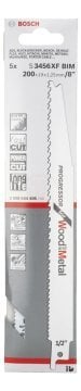 Bosch Panter Testere Bıçağı Progressor For Wood And Metal S 3456 XF 200 mm (5 Adet) - 2608654406