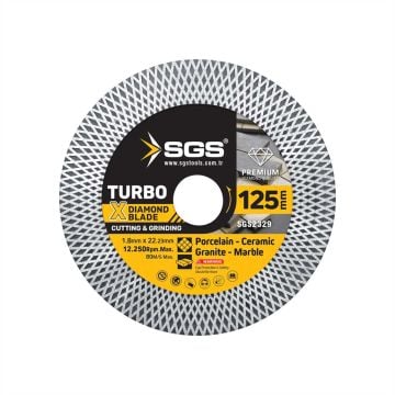 SGS 2329 Turbo X Elmas Hassas Kesici Ve Taşlayıcı (125X1,8 Mm)