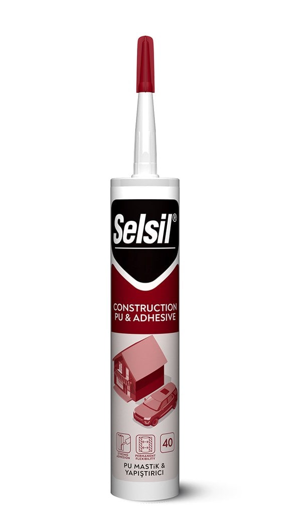 Selsil Poliüretan PU Mastik 40 SHA 280 ml Beyaz