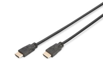 Assmann Digitus Hdmı High Speed With Ethernet Bağlantı Kablosu (Hdmı 1.4), Ultra Hd, 4K@60Hz, 2160P, Hdmı Tip A Erkek - Hdmı Tip A Erkek, 5 Mt, Awg32, Altın Kaplama, Siyah Renk