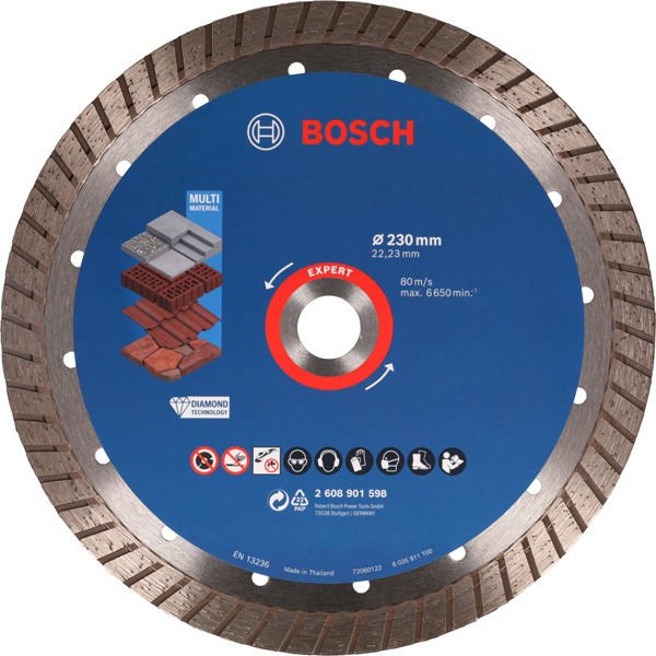 Bosch Expert Elmas Kesme Diski Turbo 230 Mm - 2608901598