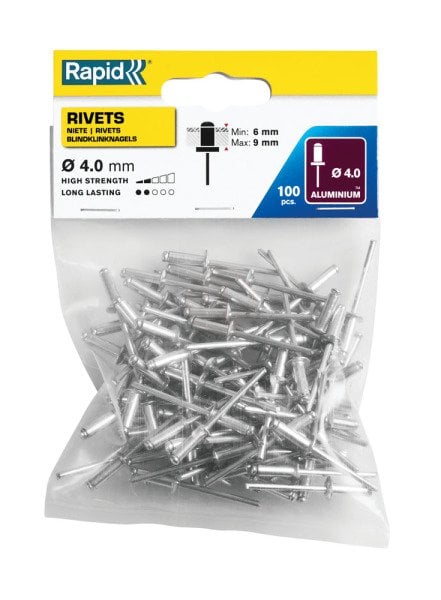 Rapid Perçin Alüminyum 4,0x12 mm (1 Paket/100 Adet) - 5000379