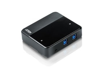 Aten Usb Arayüzüne Sahip Cihazları Paylaştıran Switch, Usb 3.0 , 2 Pc, 4 Usb Cihaz