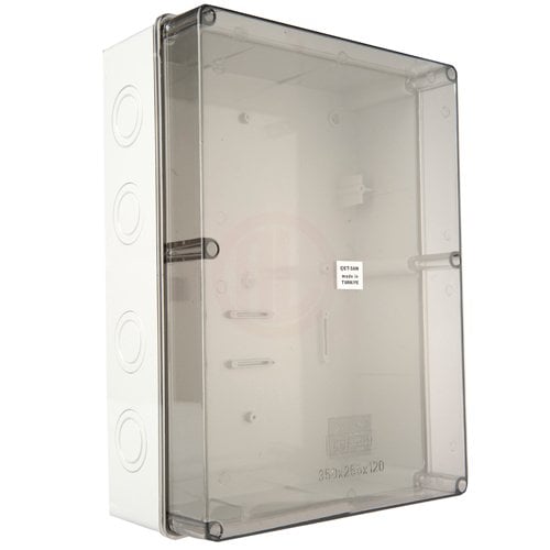 Çetsan Şeffaf Kapaklı Termoplastik Polikarbonat Buat 350x255x125