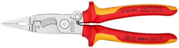 Knipex 13 96 ÇOK FONKSİYONLU ELEKTRİKÇİ PENSESİ 200 MM - KNI1396200