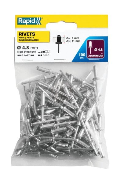 Rapid Perçin Alüminyum 4,8x14 mm (1 Paket/100 Adet) - 5000381